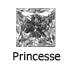 Diamant forme Princesse