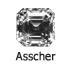 Diamant forme Asscher