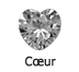 Diamant forme Coeur