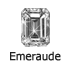 Diamant forme Emeraude